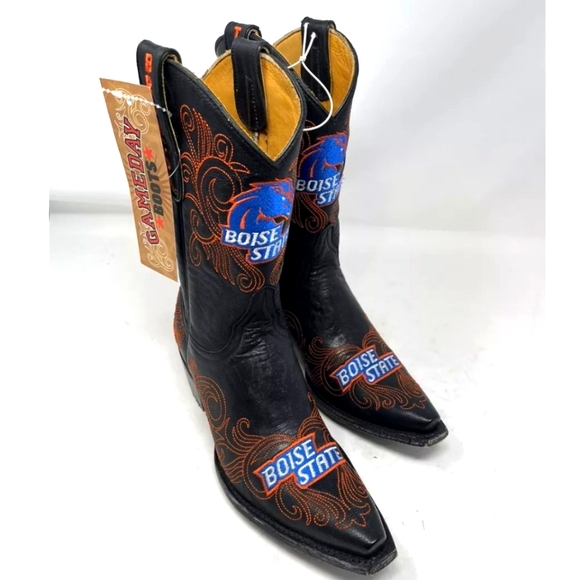 NWT Women's Boise State University 10" Cowboy Boots - Picture 1 of 11